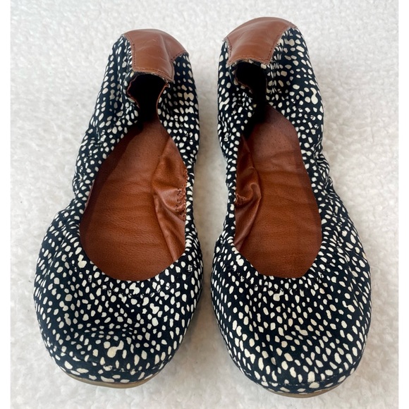 LUCKY BRAND • Black/White Dotted Emmie Ballet Flats - Picture 7 of 14